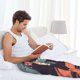 thumbnail image 5 of Fotbe Astronaut With American Flag Pantalones de Pijama para Hombre, Pantalones de Dormir, Pantalones de Casa con Cintura Ajustable y Bolsillos-Large, 5 of 6