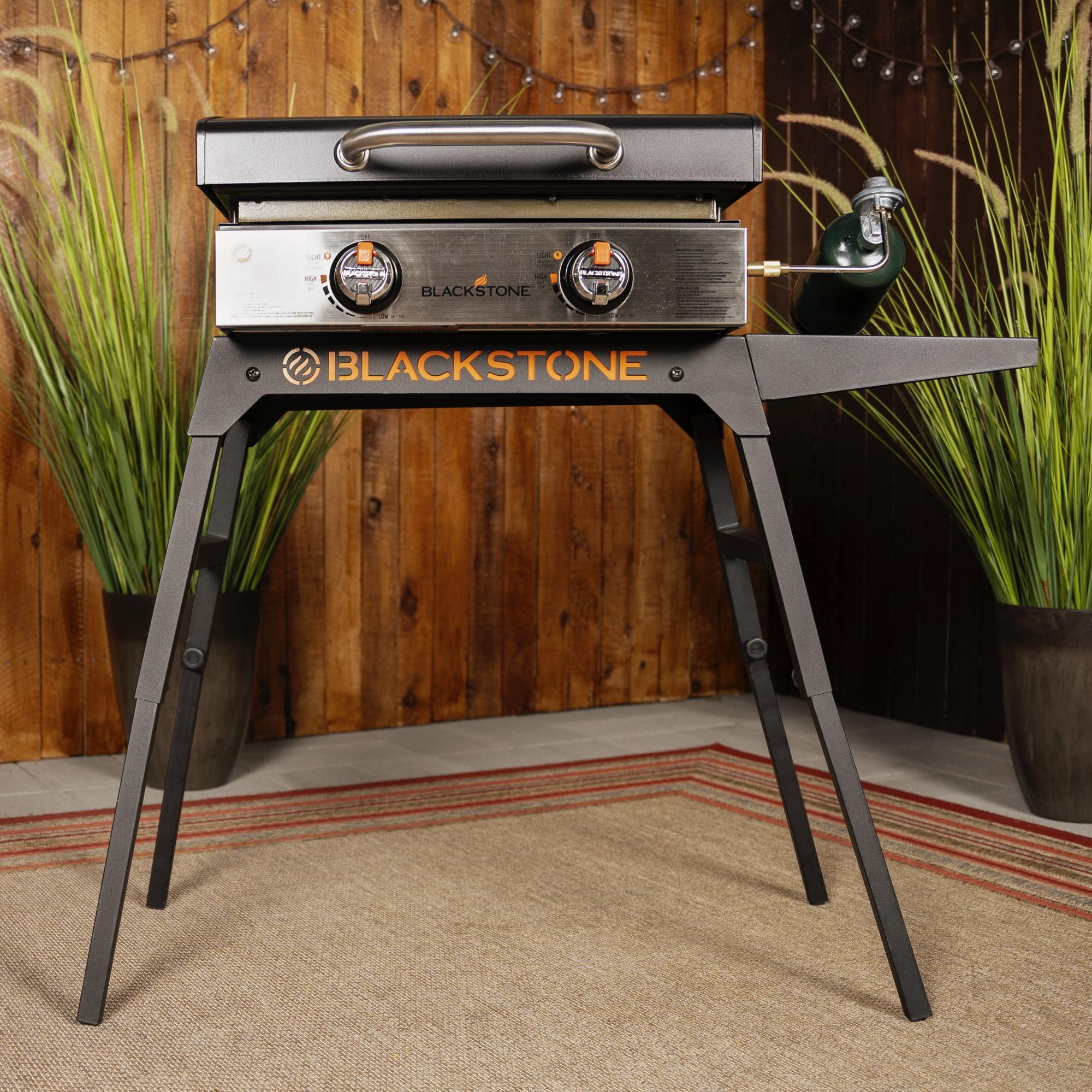 Outdoor Grill Table - Grill Cart Solid and Sturdy, Blackstone Griddle Stand  for 17/22 Griddle, Ninja Grill Stand Large Space, Pizza Oven Stand with