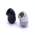 thumbnail image 1 of Rosca de tornillo G1/4 de latón, adaptador de latón giratorio de codo de 45 grados, conector macho a hembra, accesorio para ordenador, PC, sistema de refrigeración por agua LingWen 8390615229210, 1 of 1