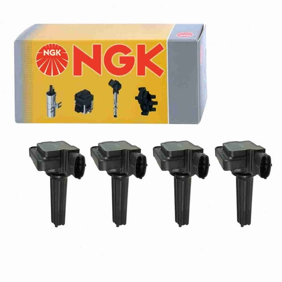 4 pc NGK 48690 Ignition Coils for 12 787 707 12787707 1415194 178-8440 2505-309405 36-8138 8415194 921-2183 E1026 GN10592 IC606 UF-526 UF526 Spark Plug Wire Boot