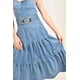 thumbnail image 5 of Vestido denim con cinto Roman Fashion /Juvenil, 41548 (Azul medio) azul G, 5 of 6