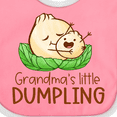 thumbnail image 4 of Inktastic Grandma's Little Dumpling Boys or Girls Baby Bib, 4 of 4