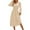 Beige, variant on Leey-World Dresses for Women 2025 Elegant Classy Womens Summer Dress Ruffle Sleeve V Neck Dresses Fashion Casual Fit Flowy Tiered Boho Beach Vacation Sundress Green,S