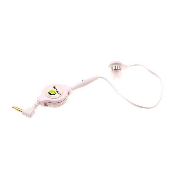 Retractable Mono Earphone for Kyocera DuraXV Extreme E4810 Phone - Headphone 3.5mm w Mic Headset Handsfree Earbud J1W for Kyocera DuraXV Extreme E4810 Model