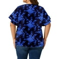 thumbnail image 2 of LANREMON Womens Plus Size Tops Summer Short Sleeve Loose Shirts for Women Casual Crew Neck Oversized Blouse Tee Size XL, 2 of 8