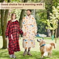 thumbnail image 5 of PMONPA Wearable Blanket Hoodie, Flannel Sherpa Fleece, Warm and Cozy Giant Sweatshirt for Adult, Woman and Man, One Size Fits All (Rainbow), 5 of 7