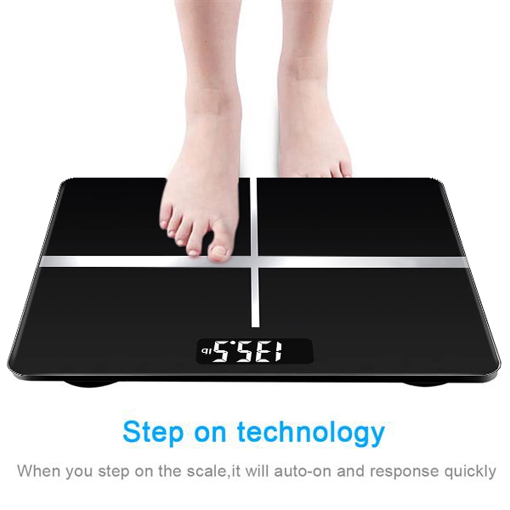 Digital Scale, Body Weight Bathroom Scale 396lb/180kg High Accuracy,  Step-On Technology with Lithium Rechargeable Battery. - Pink, New