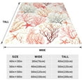 thumbnail image 6 of Coral Blanket Colorful Corals and Starfish Soft Cozy Flannel Lightweight Warm Travel Couch Throw Blankets for Bed Living Room Decor Gifts for Kids Adults 50"x40", 6 of 6