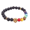 thumbnail image 4 of 8MM Rock Bracelets Multicolor Adjustable Elastic Jewelry Ankle Diffuser Bracelet Exquisite Beads Hand Rope Women Accessories Gifts for Men Lava Rock 8mm, 4 of 6