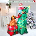 thumbnail image 2 of Árbol de Navidad inflable FunFanso de 6 pies con Papá Noel y perro, 2 of 6