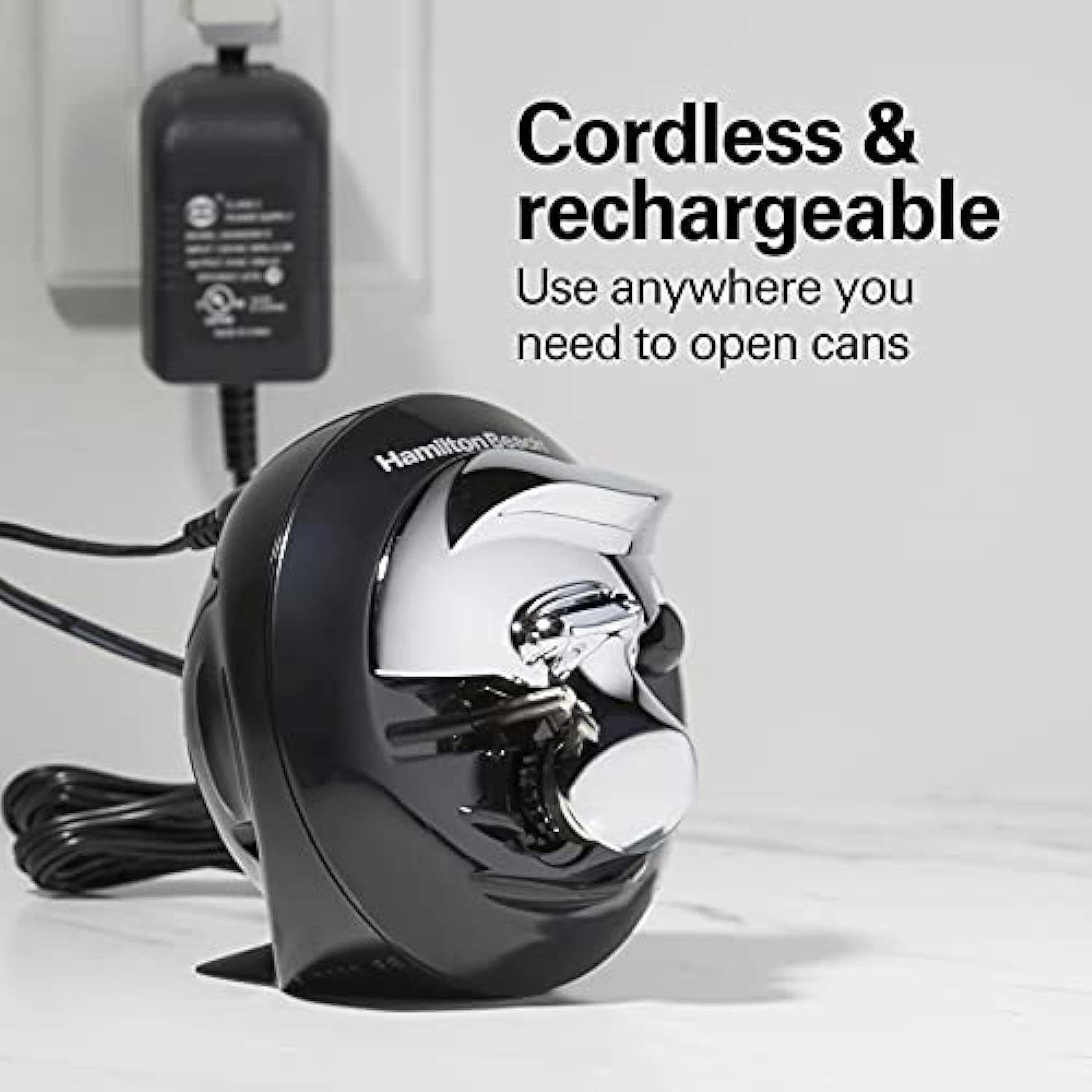Hamilton Beach Walk 'N Cut Can Opener, BLACK