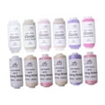 thumbnail image 3 of segolike Ensemble de 12 Pcs de Fils Multicolores Fil d'Artisanat pour Tricot Couture à la Main Rose et, 3 of 9