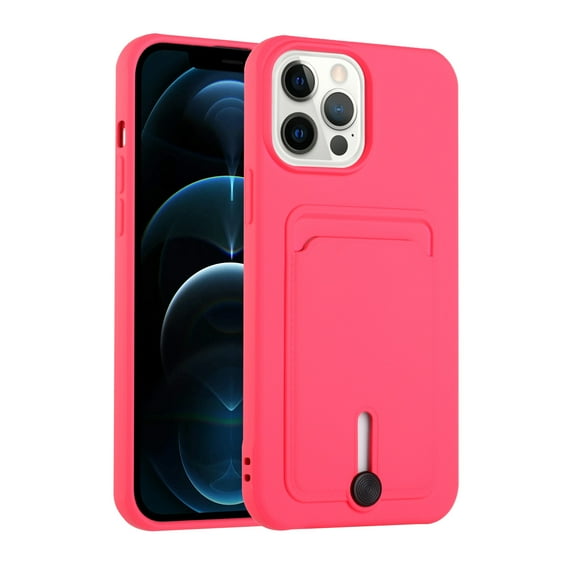 iPhone 13 Pro Max Phone Case, Slim Protective Card Holder for iPhone 13 Pro Max Phone Case Pink