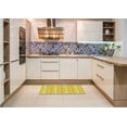 thumbnail image 6 of Ahgly Company Machine Washable Indoor Rectangle Transitional Bold Yellow Area Rugs, 6' x 9', 6 of 7