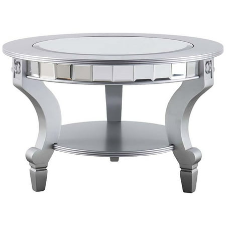 Bowery Hill Glam Round Mirrored Coffee Table Canada Bowery Hill Glam Round Mirrored Coffee, Mirrored End Table Round