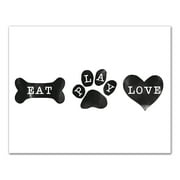 Creative Products Eat Play Love 11x14 Canvas Wall Art