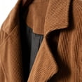 thumbnail image 3 of Jerdar Men's Corduroy Blazer Jacket Sport Coat Lapel Collar Two Button Single Breasted Solid Color Fall Winter Vintage Retro Casual Business Work Top Warm Jacket, 3 of 3