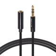 thumbnail image 1 of Braided Headphone Extension Cable 3.5mm Jack Male to Female Audio Cord, 1 of 9