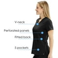 thumbnail image 7 of Barco 'Barco One' Sporty V-Neck Top Scrub Top, 7 of 7