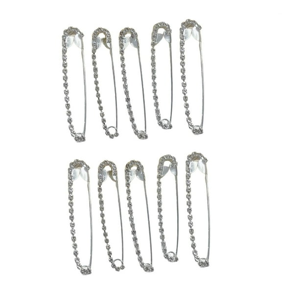 YIEMEEN Chic Rhinestones Safety Pins Versatile Dress Clip Accessory For Ladies' Fashion