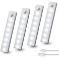 thumbnail image 1 of LED Closet Light, 7 LED Motion Sensor Light, USB Rechargeable Battery Wireless Stick on Anywhere Dimmer Night Light Bar Safe Lights for Closets Hallway Stairway(4 Packs), 1 of 5