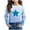 Blue, variant on Maean Toddler Kids Long Sleeve Shirts Star Printed Crewneck Casual Tshirts Boys Girls Loose Tee Blouse