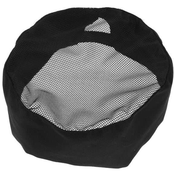 Minkissy 4Pcs Chef Beanie Caps Black Mesh Hat for Professional Restaurant Work