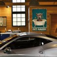 thumbnail image 3 of Placa Metal Vintage Yak Pintura Hierro Rectangular Arte Pared Bar para El 20x30cm, 3 of 9