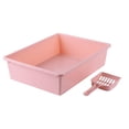 thumbnail image 4 of Bvdfgk Cat Litter Boxes for Indoor Cats Litter Pan Cage Accessories High Sides Tall Cat pink, 4 of 9