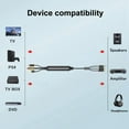 thumbnail image 6 of Digital to Analog Audio Conversion Cable,Digital SPDIF/Optical & Coaxial to Analog L/R  &3.5mm AUX Stereo Audio Cable, 6 of 7