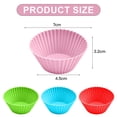 thumbnail image 2 of Baking sheet Silicone mini cupcake holders, mini cupcake liners, pastry and dessert cups, 2 of 6