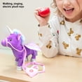 thumbnail image 2 of Lindo Caballo Plushies Juguete Eléctrico Peluche Con Pilas para Regalos Cumpleaños Kuymtek, 2 of 9