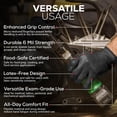 thumbnail image 4 of FIRST GLOVE Volt Black 6 Mil Nitrile Disposable Gloves - Food Safe Disposable Gloves, Disposable Cleaning Gloves, Micro Textured Gloves for Enhanced Grip, Latex Free Gloves - 100 Ct. (Small), 4 of 7