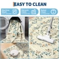 thumbnail image 4 of HOMERRY Floral Border Print Non Slip Area Rug 9' x 12' for Living Room Washable Indoor Carpet, Beige, 4 of 6