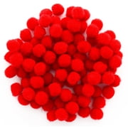 Essentials by Leisure Arts Red Craft Pom Poms 7mm 100 Count
