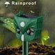 thumbnail image 2 of Repelente de animales ultrasónico, repelente de plagas solar ultrasónico al aire libre con sensor de movimiento y sonido, mapache ardilla de pájaro ultrasónico solar impermeable, 2 of 5