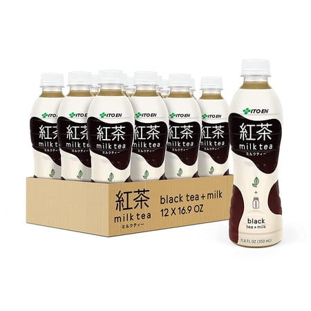 (Pack Of 12) Ito En Tea Ready To Drink Black And Milk 11.8 Fo