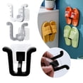 thumbnail image 2 of Zapatillas Multifuncionales Estante Punch Gratis Baño Simple Zapatilla Gancho Inodoro Drenaje Estantes Montado En La Pared Hogar Limpio Herramienta De Almacenamiento, 2 of 4