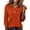 #03Saffron, variant on Ladies Casual Button Placket Collared Polo Shirts Three Quarter Sleeve Loose Summer Multi Color Tops 2XL