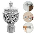 thumbnail image 3 of Dayesque 12pcs Roman Curtain Rod Fittings Plastic Drapery Rail Finials Decorative Pole Head Caps Replacement End Caps for Curtain Rails Modern Decor, 3 of 8