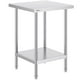 thumbnail image 1 of Mesa de preparación VEVOR de acero inoxidable, 60 x 60 x 86 cm, 318 kg de capacidad, 1 of 9