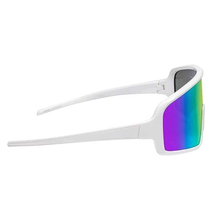 Walmart White Shield Wraparound Sports Sunglasses for Men  display picture 1