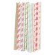 thumbnail image 1 of 100pcs Disposable Colorful Valentine's Day Paper Straws Juice Drinking Straws, 1 of 2