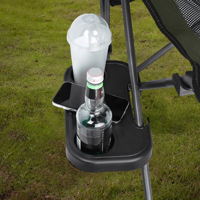 Portavasos para silla, silla portátil, mesa auxiliar, bandeja de utilidad para Camping y Picnic