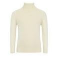 thumbnail image 3 of Moggemol Chandail d'Hiver Chaud pour Petits Garçons Col Roulé Ajusté Beige 140, 3 of 5