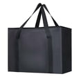 thumbnail image 5 of Insulated Bag, Tote Bag, with Top Handle, Non Woven Grocery Shopping Bag, Insulated Picnic Bag for Festivals, Outdoor Picnic , Black, 5 of 9