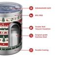 thumbnail image 4 of 12oz Tumblers Red Christmas Deer and Tree Pattern Vacuum Insulated Stainless Steel Travel Tumbler Cups Mug with Lid and Straw for Beer,Coffee,Beverages with Cleaning Brush for Cold & Hot Drinks, 4 of 5