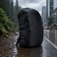 thumbnail image 5 of Backpack Rain Cover, Waterproof 100% Polyester Protector with Adjustable Elastic Strap, Fits 20L-80L Backpacks for Hiking Cycling Commuting Travel Daily Use, 5 of 6