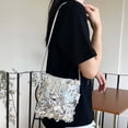 thumbnail image 4 of Glitter Shoulder Bag Sequin Handbag Purse Crossbody Bag for Women Evening Color Silver Size One Size, 4 of 7