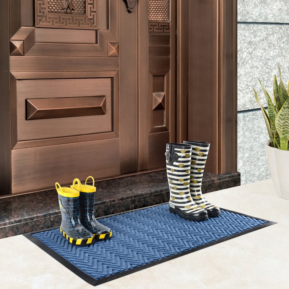 Mibao Low Profile Shoe Scraper Doormat Indoor Outdoor Floor Mat 36" x